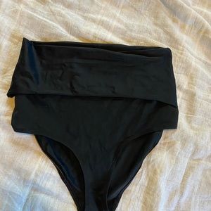 Fold-over bikini bottoms - wear high-waisted, mid, or low rise or as a skirt!